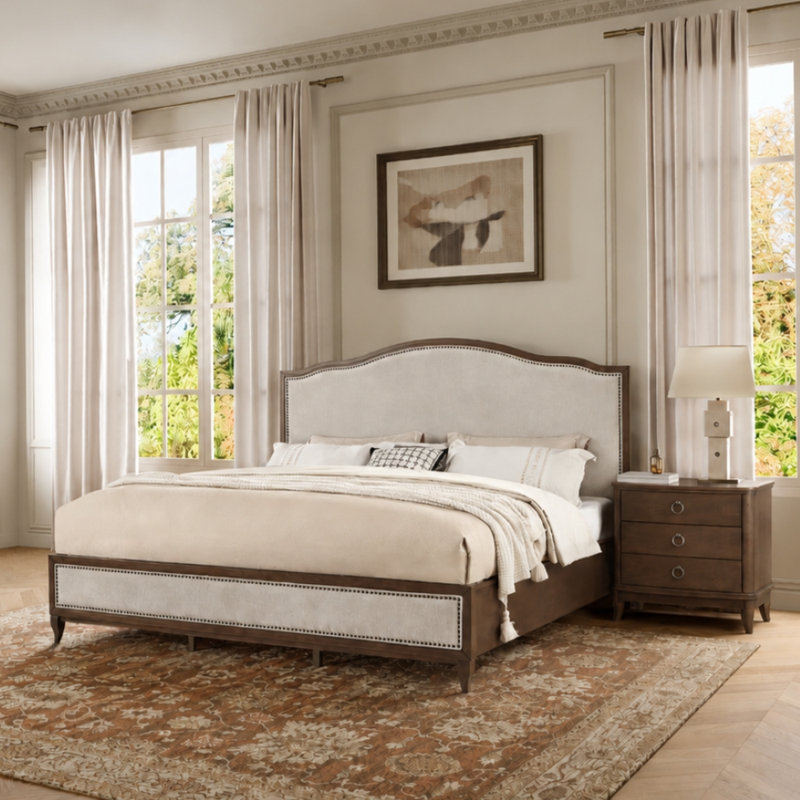 Ensemble de chambre à coucher 3 pièces Riverstone, King, 3 Pcs: Bed, 2 Nightstands