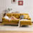 L-shaped Chenille Modern Sectional Sofa Couch, 3 Seat Couch With Deep Seat Design, Removable Sofa Pillows Washable,sofa For Living Rooms, Bedrooms, Apartments-318061088