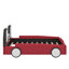 Lit plateforme simple en forme de voiture avec roulettes-771692059