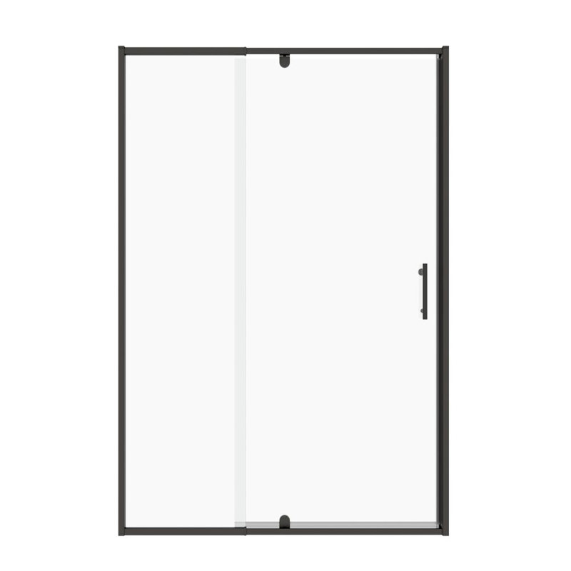 Glass Shower Door, Matte Black
