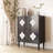 Black Solid Wood Rectangular Console Table
