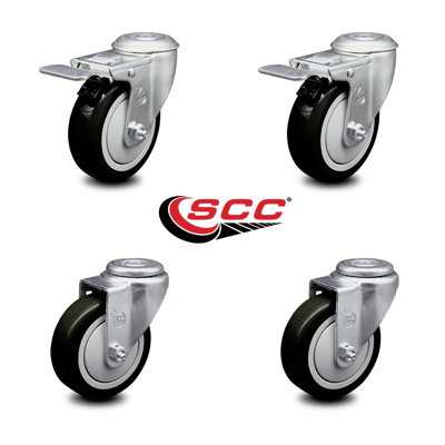 4-Piece Polyurethane Caster Set