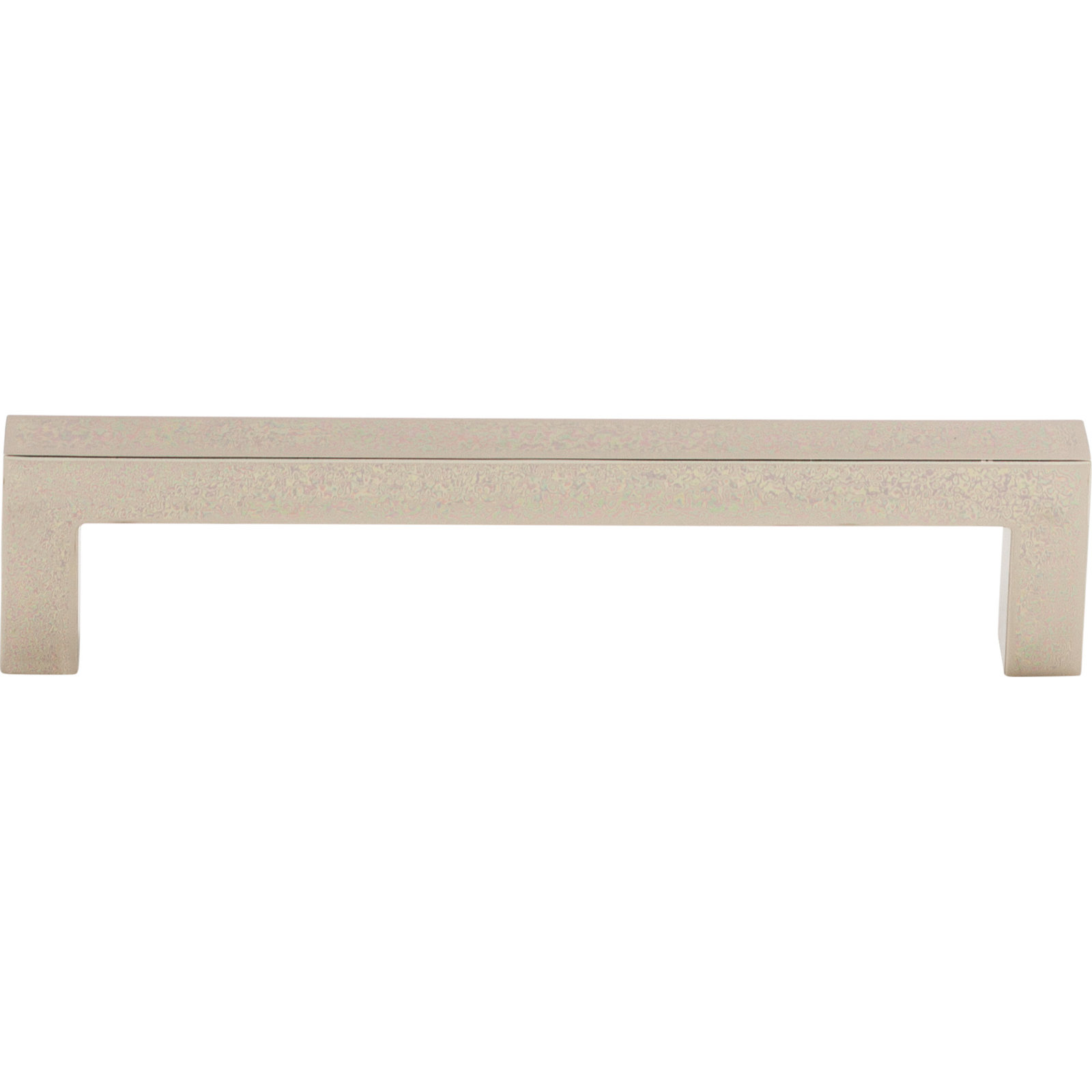 Square Bar Cabinet Pull, Polished Nickel, 5 1/16" Center to Center