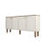 Modern Wall-Mounted Console Table, Cream Finish, 70.9 x 33.1 x 13.8 inches | 100% Melamine Coated Particle Board, Thickness: 0.7 inches | Multiple Shelves, Space-Saving Design for Stylish Home Décor-588475850