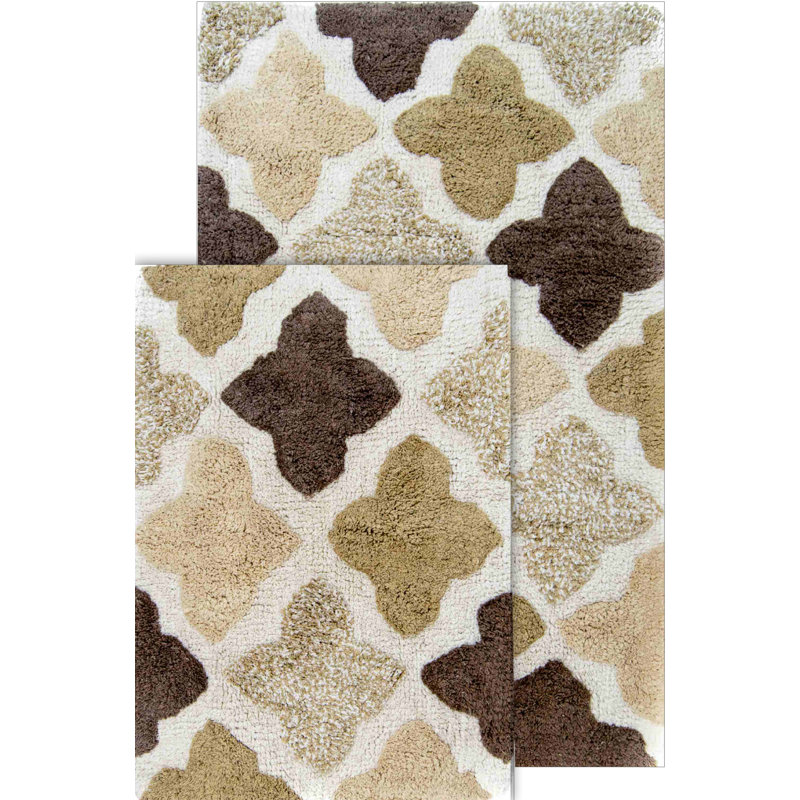 Tapis pour salle de bain Salvato, Kaki