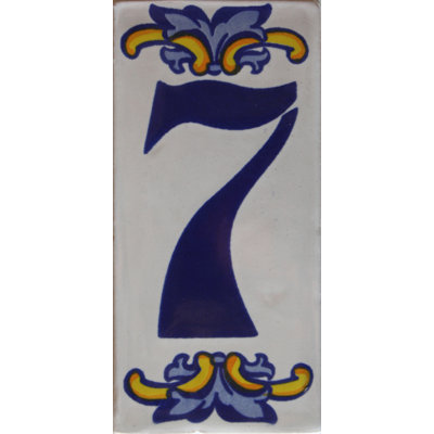 Mexican Handmade Tile House Address Villa Number Seven