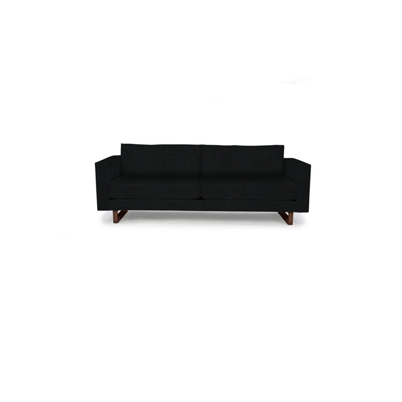 Avalon Sofa, Walnut, Paprika Polyester Blend