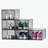 Shoe Storage Boxes 6 Pack Stackable Shoe Boxes US Size 13 Transparent Black