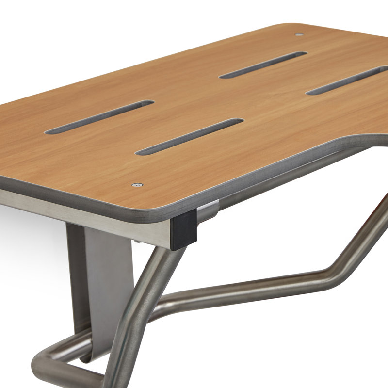 26" x 22.5” Teak Reversible Folding Transfer Tub/Shower Seat