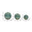 Decorative Ceramic Cutout Orb Objects for Home Decor - Modern Tabletop Sphere Accents for Console or Living Room Display - Set of 3, 6", 5", 4"