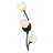 Walker 3-Light Matte Black Wall Sconce