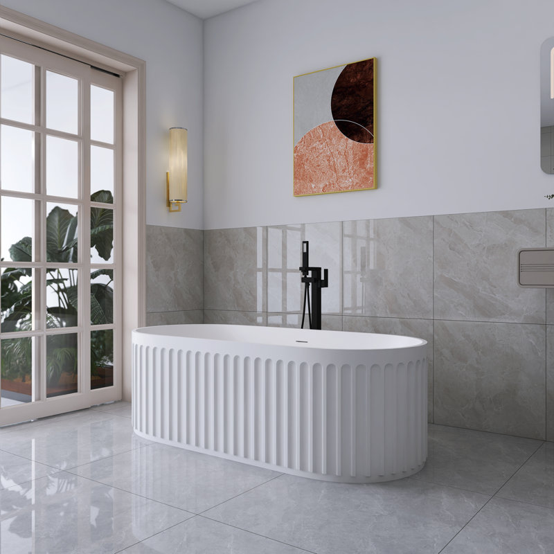 Baignoire de trempage autoportante 67 po