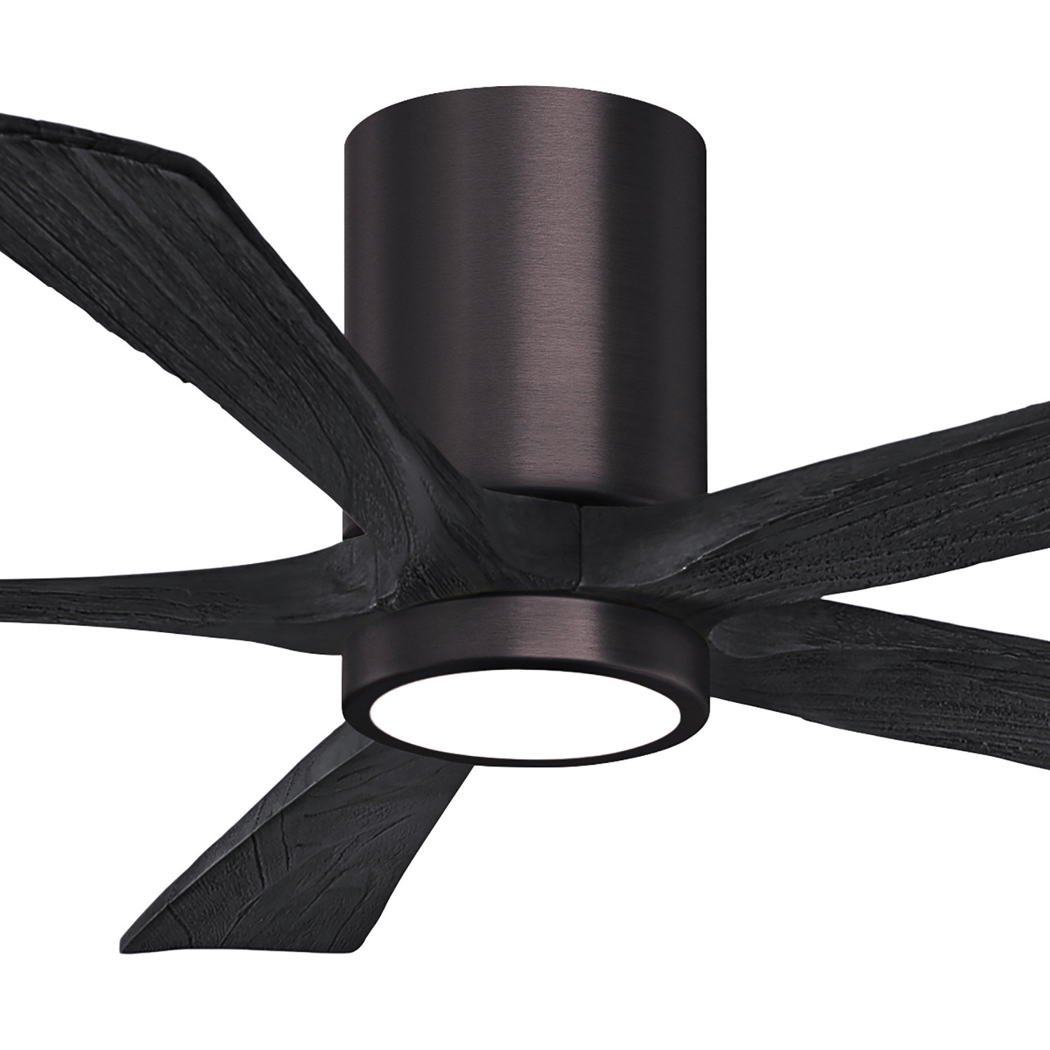 Irene Ceiling Fan with LED Light Kit, Brushed Bronze, 52", Matte Black