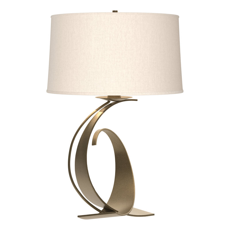 Fullered Intersections 29" Table Lamp, Flax, Soft Gold