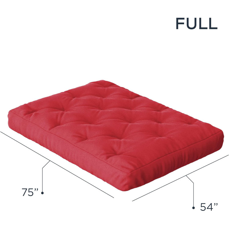 Matelas en mousse viscoélastique Hooppole Premium - Certifié CertiPUR-US, sans cadre, 10', Double, Rouge