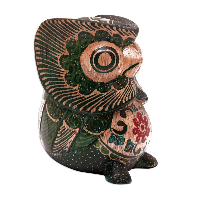 Dakota Fields Handmade Midnight Owlet Wood Figurine