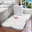 Eversole Handmade Shag Retangular White Rug-774972455