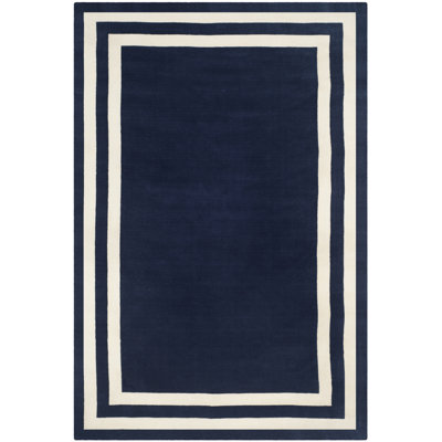 Ralph Lauren Fitzgerald Border Wool Geometric Rug