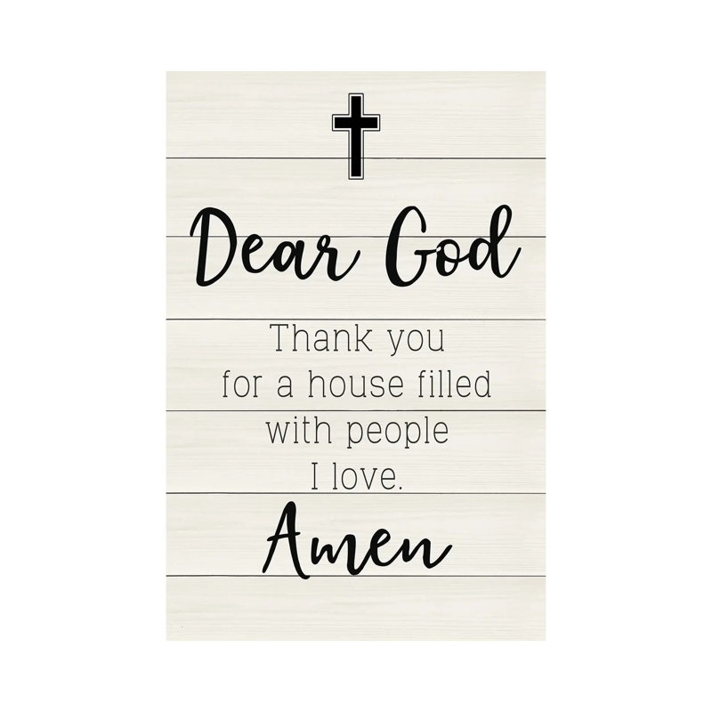 Dear God by CAD Designs - Wrapped Canvas Print, 101.6 cm H x 66.04 cm W x 3.175 cm D