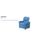 Contemporary Kids Recliner with Cup Holder and Headrest-707018196