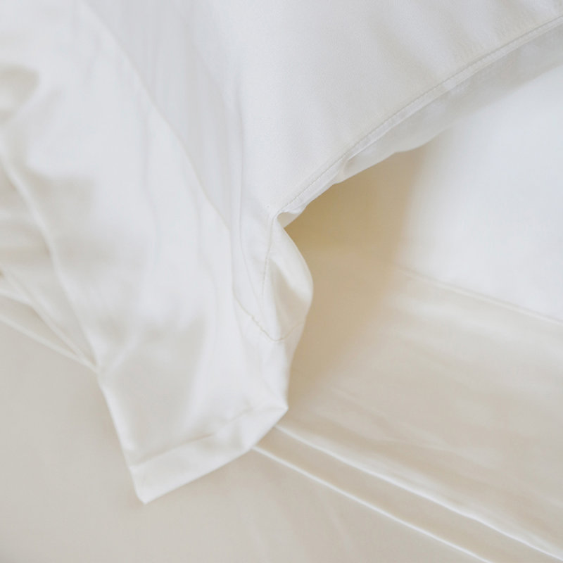 Parker Rayon Solid Colour Sheet Set, Ivory, Queen