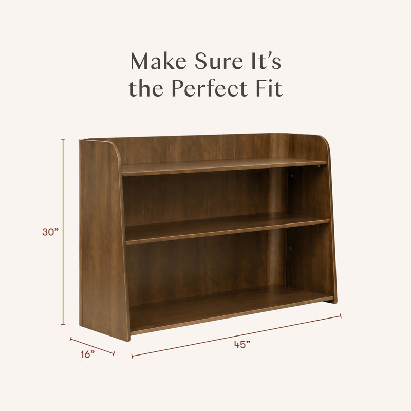 Melo Montessori-Inspired Bookcase, Natural Walnut