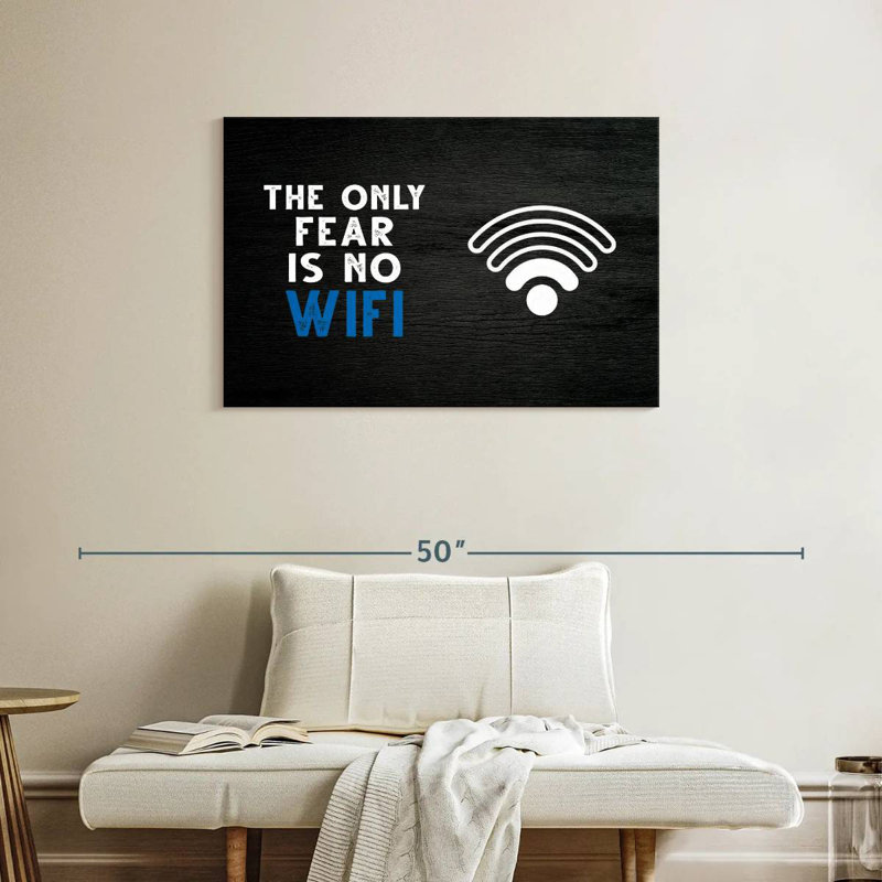 Senne The Only Fear Is No WiFi, H 24 po x l 36 po