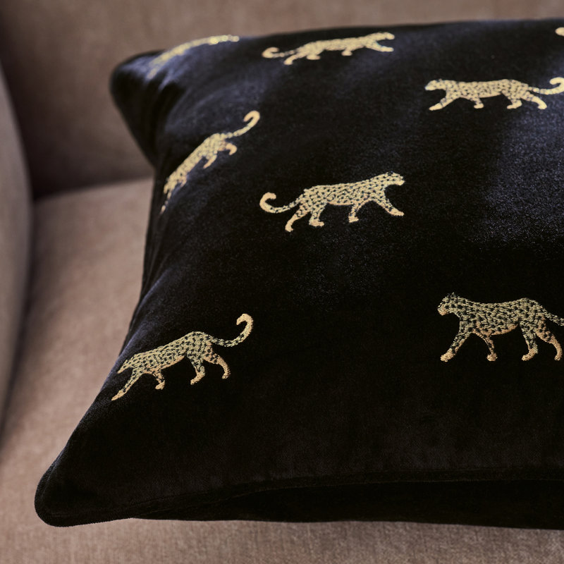 Duma Embroidered Velvet Cushion Cover, Does Not Apply