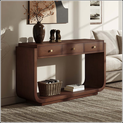 Console de style antique avec 3 tiroirs