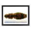 Autumn Forest Reflecting in Abstract - Framed Print-55456942-55456945