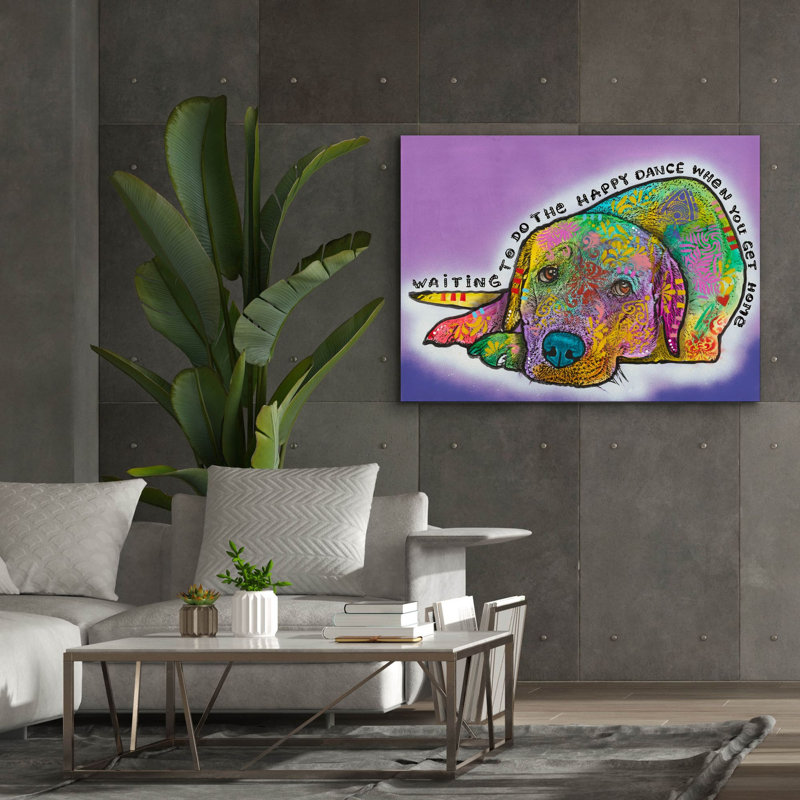 Art mural sur toile Trinx «Happy Dance» par Dean Russo, H 40 po x l 54 po x P 1,5 po