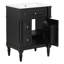 Meuble-lavabo autoportant de 24 po avec lavabo en céramique et rangement réglable-484043795-484043799