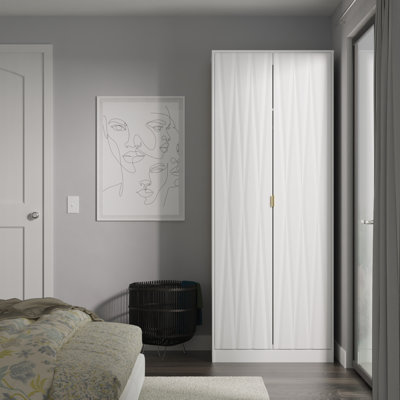 Las Vegas 2 Door Robe in White Matt (Ready Assembled)