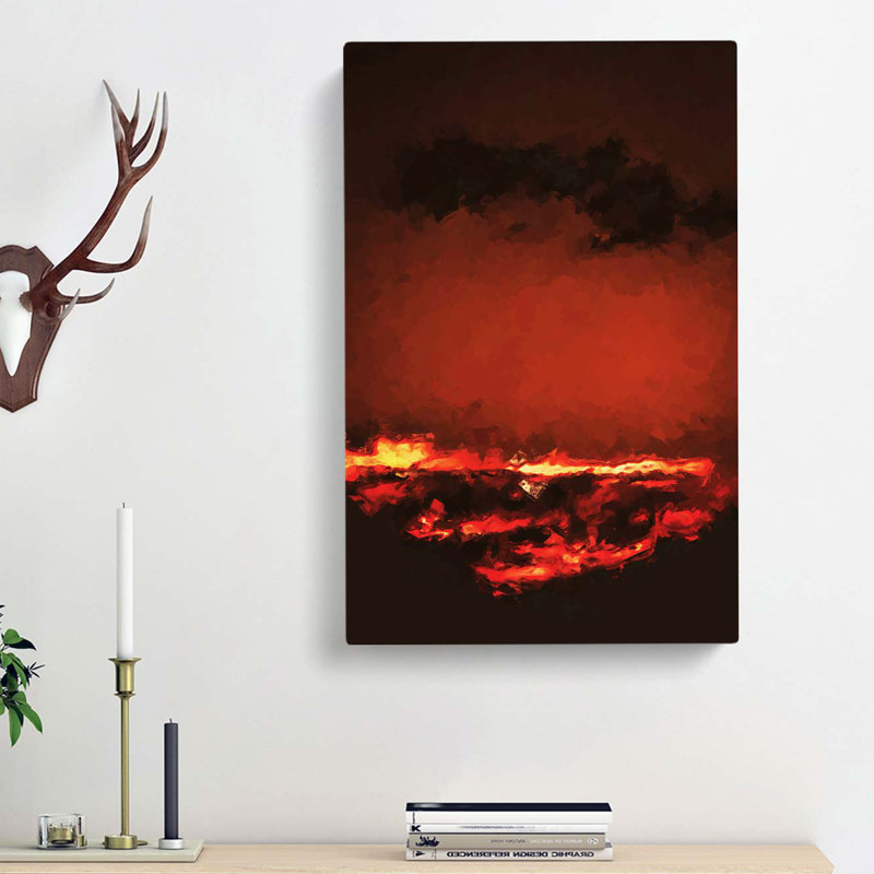 Clouds On Fire - Wrapped Canvas, 50cm H x 35cm W x 3cm D