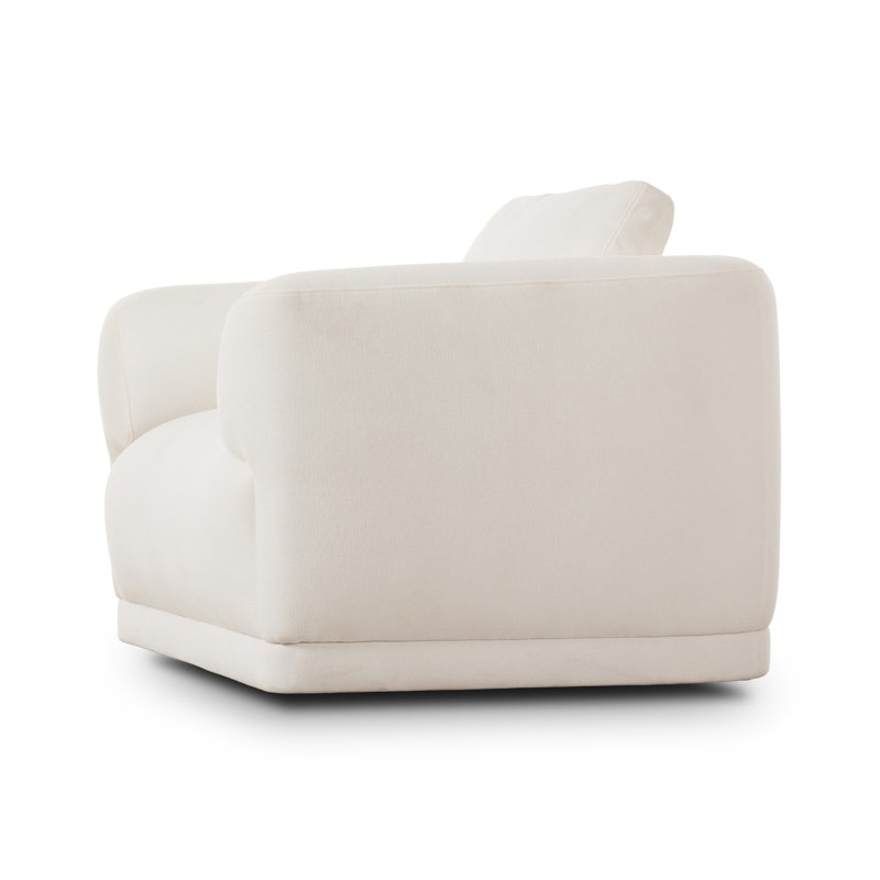 Paulette Swivel Chair-Crypton Nomad Marshmallow