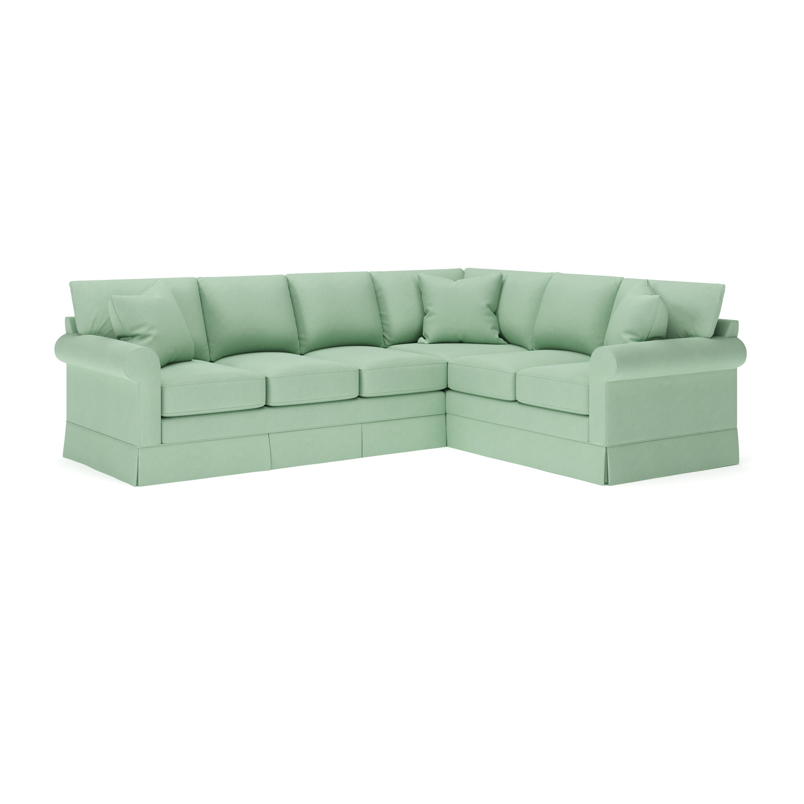 Friedman L-Sectional, Bayou Spray Canvas, Right Hand Facing