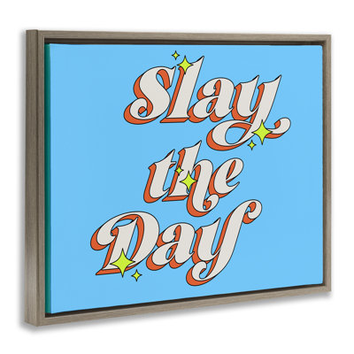 Art mural rétro sur toile flottante par Slay The Day