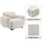 Fauteuil d'appoint beige Darius avec 1 coussin décoratif (fauteuil d'appoint) Darius