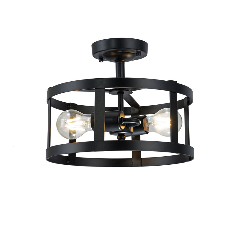 Plafonnier semi-encastré 2 lumières 11,8 po