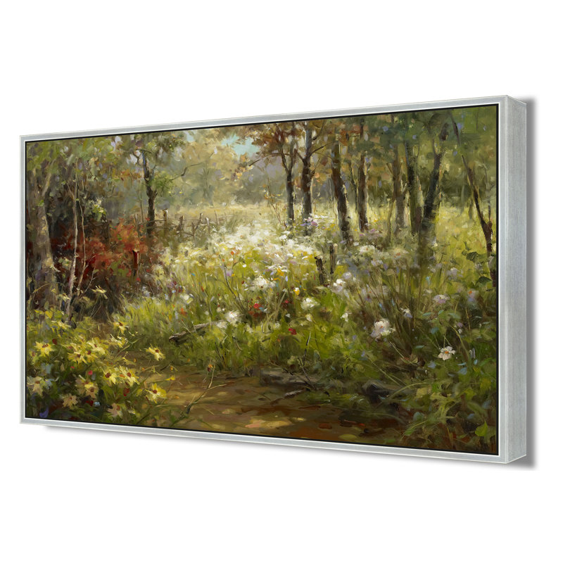 Edge Of The Light Print, 38" H x 50" W, Silver