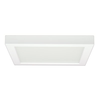 Plafonnier encastré carré simple à 1 lumière DEL 9 po Elzy