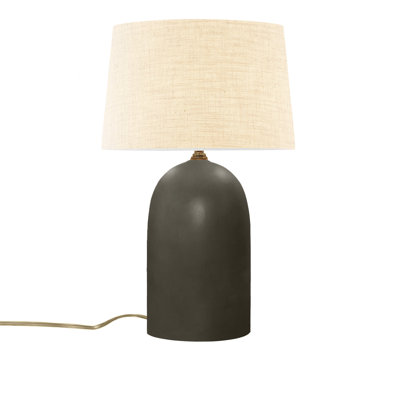 Luminance - Lampe portative haute Kava - Vert étain - Crème