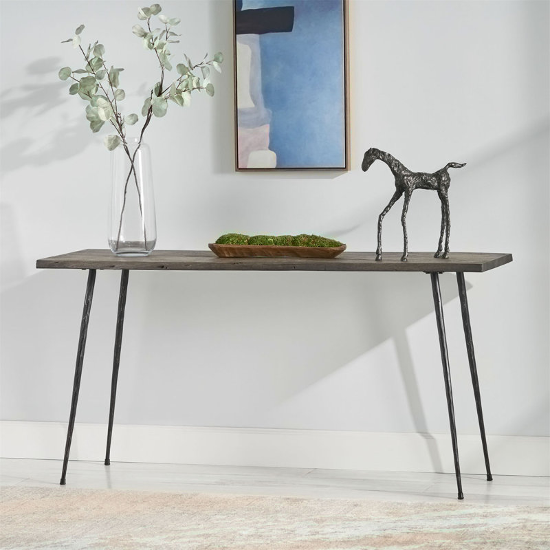 Console. Console en bois massif. Console moderne, console rectangulaire