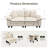 88" Modular Sectional Loveseat Couches For Living Room, 2-seater Deep Seat Sofa With Throw Pillow-456225842