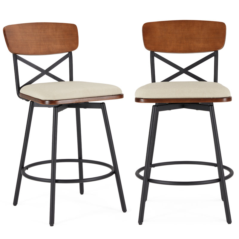 Tabouret de comptoir Jerria 26, Beige