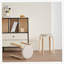 Ensemble de 4 tabourets empilables, chaises rondes sans dossier