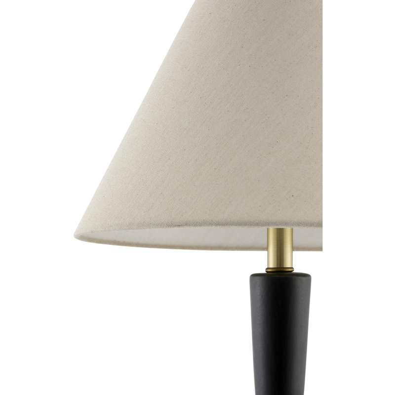 Valdez Table Lamp, Beige, Black