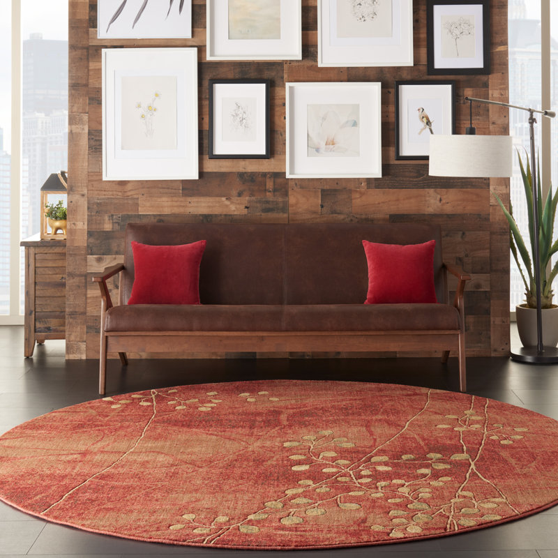 Arnim Floral Indoor Rug, Round 5'6"