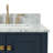 Flynt 37'' Single Bathroom Vanity with Carrara Marble Top-64627297