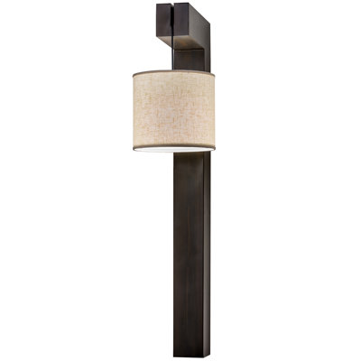 Rustic Lodge Steel Armed Sconce
